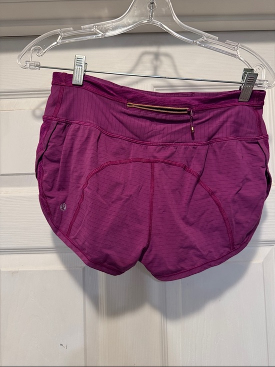 Lululemon speed shorts Women’s Magenta Performance Running Shorts - Picture 4 of 6
